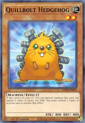 Quillbolt Hedgehog - DT07-EN007 Duel Terminal Normal Parallel Rare Limited Edition