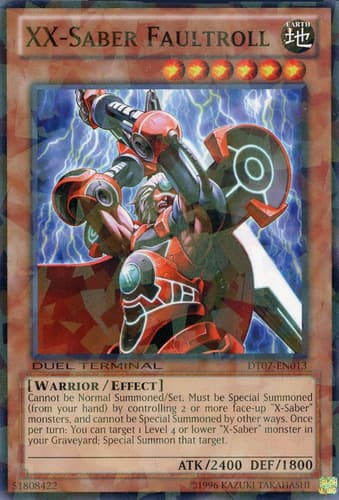 XX-Saber Faultroll - DT07-EN013 Duel Terminal Normal Parallel Rare Limited Edition