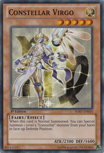 Constellar Virgo - DT07-EN023 Duel Terminal Super Parallel Rare Limited Edition