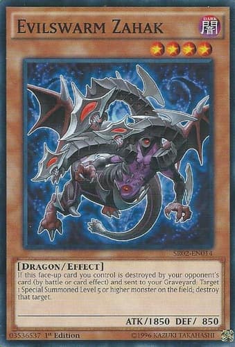 Evilswarm Zahak - DT07-EN025 Rare Limited
