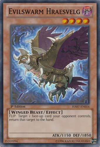 Evilswarm Hraesvelg - DT07-EN029 Rare Limited