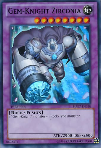 Gem-Knight Zirconia - DT07-EN033 Duel Terminal Super Parallel Rare Limited Edition