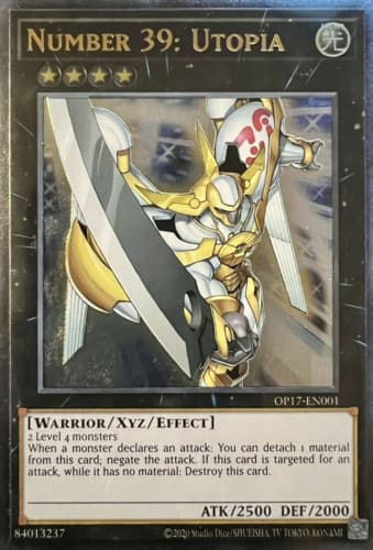 Number 39: Utopia - DT07-EN034 Duel Terminal Super Parallel Rare Limited Edition