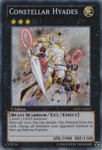 Constellar Hyades - DT07-EN037 Duel Terminal Super Parallel Rare Limited Edition