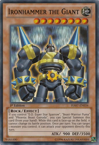 Ironhammer the Giant - DT07-EN054 Duel Terminal Normal Parallel Rare Limited Edition