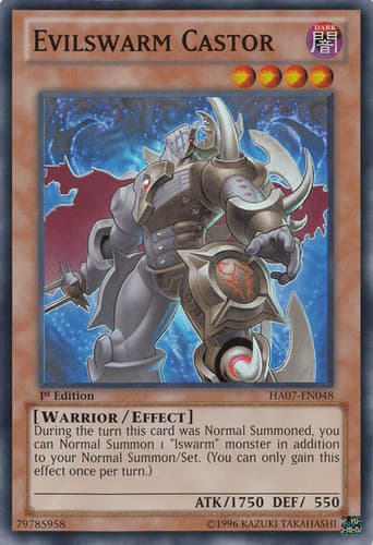 Evilswarm Castor - DT07-EN072 Rare Limited
