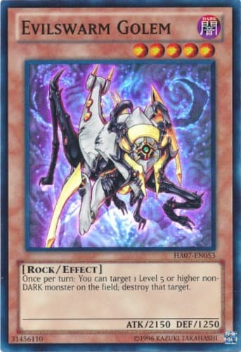 Evilswarm Golem - DT07-EN077 Rare Limited