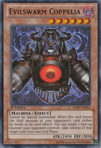 Evilswarm Coppelia - DT07-EN078 Rare Limited