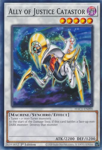 Ally of Justice Catastor - DTP1-EN031 Rare Limited