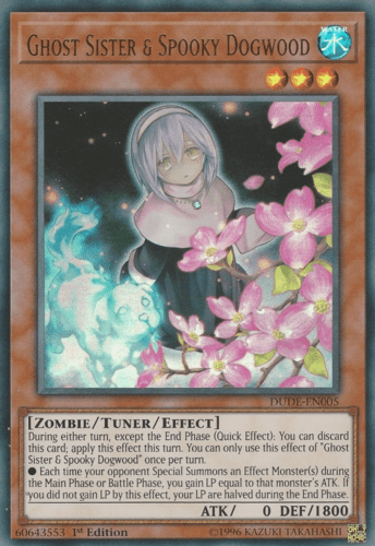 Ghost Sister & Spooky Dogwood - DUDE-EN005 Ultra Rare 1st Edition