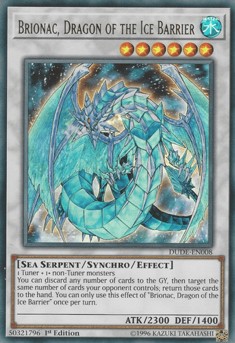 Brionac, Dragon of the Ice Barrier - DUDE-EN008 Ultra Rare 1st Edition