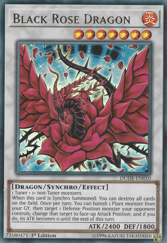 Black Rose Dragon - DUDE-EN010 Ultra Rare 1st Edition