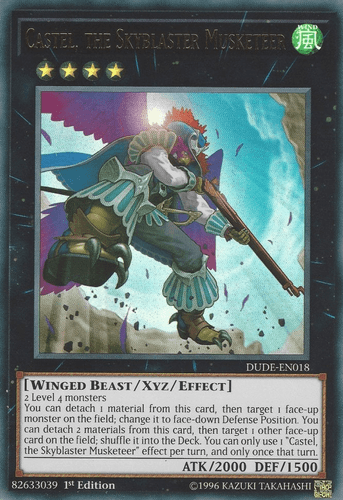 Castel, the Skyblaster Musketeer - DUDE-EN018 Ultra Rare 1st Edition