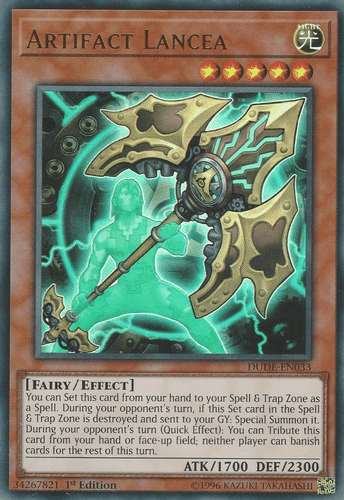 Artifact Lancea - DUDE-EN033 Ultra Rare 1st Edition