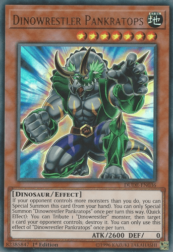 Dinowrestler Pankratops - DUDE-EN036 Ultra Rare 1st Edition