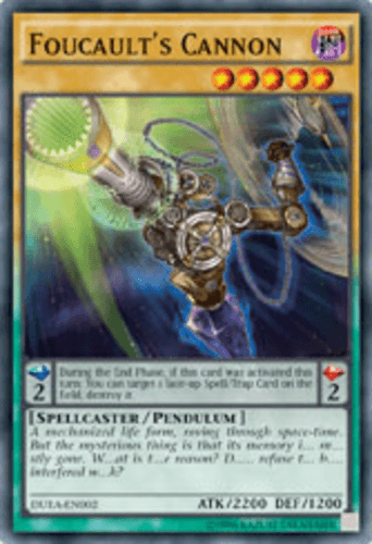 Foucault's Cannon - DUEA-EN002 Super Rare 1st Edition