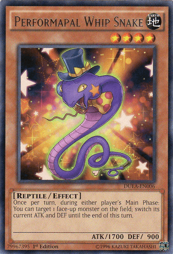 Performapal Whip Snake - DUEA-EN006 Rare Unlimited