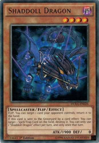 Shaddoll Dragon - DUEA-EN026 Rare 1st Edition