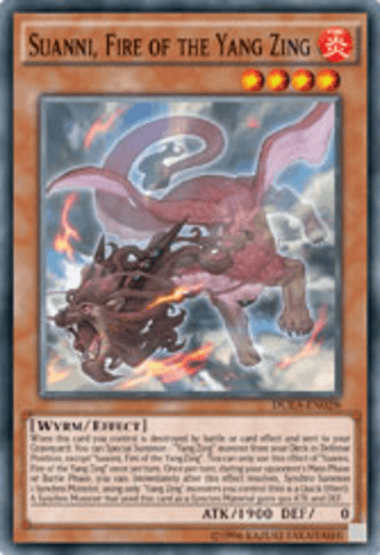 Suanni, Fire of the Yang Zing - DUEA-EN028 Super Rare 1st Edition