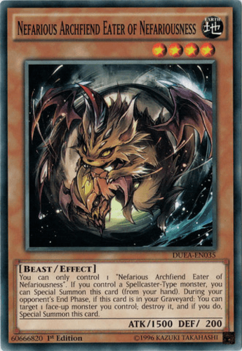 Nefarious Archfiend Eater of Nefariousness - DUEA-EN035 Common 1st Edition