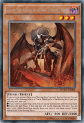 Scarm, Malebranche of the Burning Abyss - DUEA-EN082 Rare 1st Edition