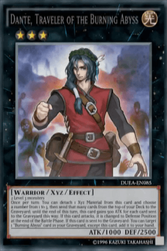 Dante, Traveler of the Burning Abyss - DUEA-EN085 Secret Rare Unlimited