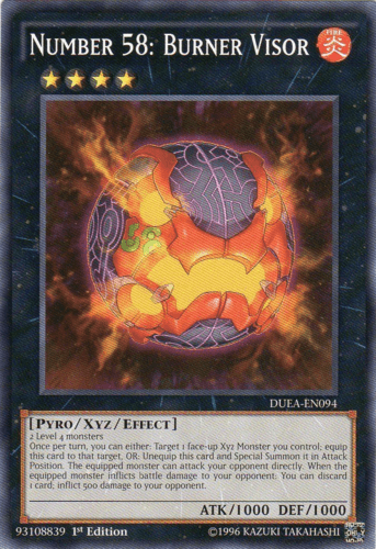 Number 58: Burner Visor - DUEA-EN094 Common 1st Edition