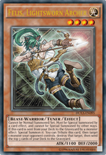 Felis, Lightsworn Archer - DUEA-EN095 Ultra Rare 1st Edition