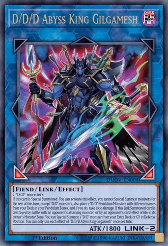D/D/D Abyss King Gilgamesh - DUOV-EN004 Ultra Rare 1st Edition