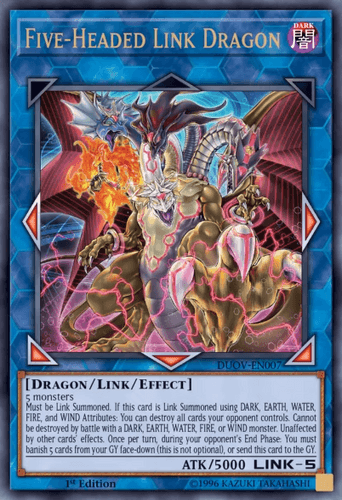 Five-Headed Link Dragon - DUOV-EN007 Ultra Rare 1st Edition