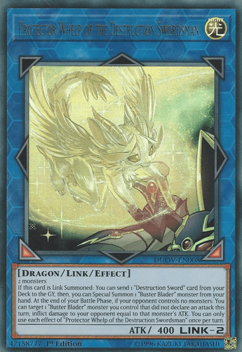 Protector Whelp of the Destruction Swordsman - DUOV-EN008 Ultra Rare 1st Edition