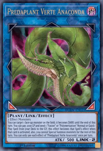 Predaplant Verte Anaconda - DUOV-EN021 Ultra Rare 1st Edition