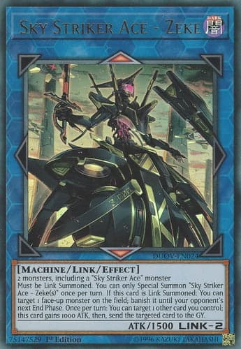 Sky Striker Ace - Zeke - DUOV-EN024 Ultra Rare 1st Edition