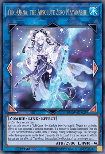 Yuki-Onna, the Absolute Zero Mayakashi - DUOV-EN025 Ultra Rare 1st Edition