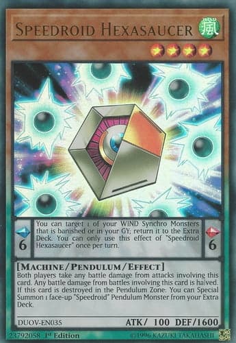 Speedroid Hexasaucer - DUOV-EN035 Ultra Rare 1st Edition
