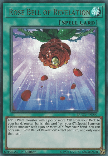 Rose Bell of Revelation - DUOV-EN040 Ultra Rare 1st Edition