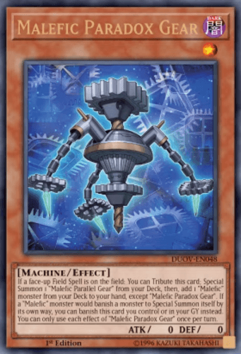 Malefic Paradox Gear - DUOV-EN048 Ultra Rare 1st Edition