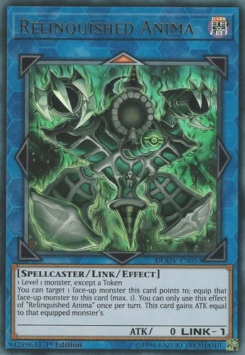 Relinquished Anima - DUOV-EN053 Ultra Rare 1st Edition