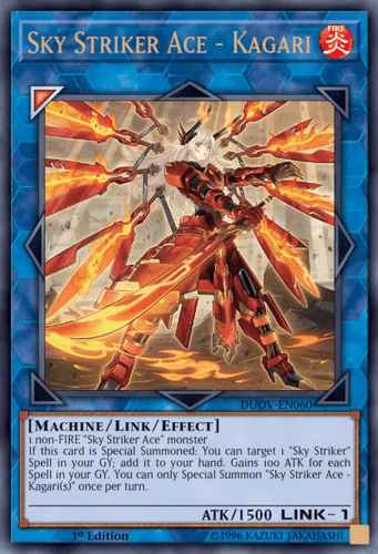 Sky Striker Ace - Kagari - DUOV-EN060 Ultra Rare 1st Edition