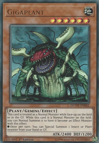 Gigaplant - DUOV-EN062 Ultra Rare 1st Edition