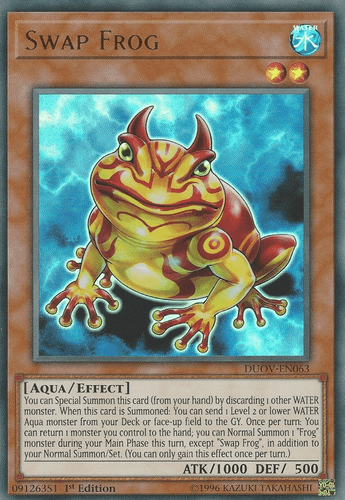 Swap Frog - DUOV-EN063 Ultra Rare 1st Edition