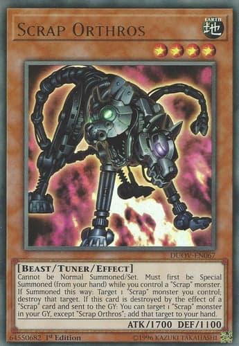 Scrap Orthros - DUOV-EN067 Ultra Rare 1st Edition