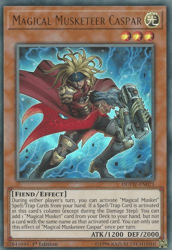 Magical Musketeer Caspar - DUOV-EN071 Ultra Rare 1st Edition