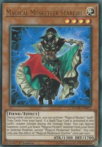 Magical Musketeer Starfire - DUOV-EN072 Ultra Rare 1st Edition