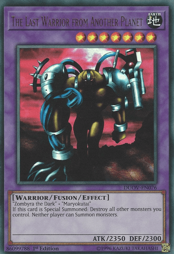 The Last Warrior from Another Planet - DUOV-EN076 Ultra Rare 1st Edition
