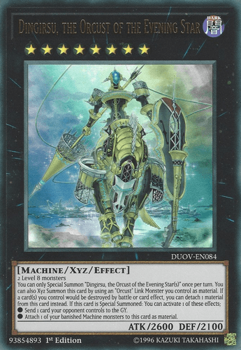 Dingirsu, the Orcust of the Evening Star - DUOV-EN084 Ultra Rare 1st Edition