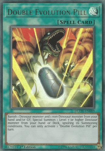 Double Evolution Pill - DUOV-EN089 Ultra Rare 1st Edition