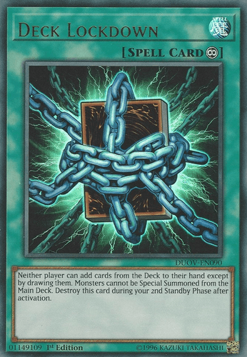 Deck Lockdown - DUOV-EN090 Ultra Rare 1st Edition