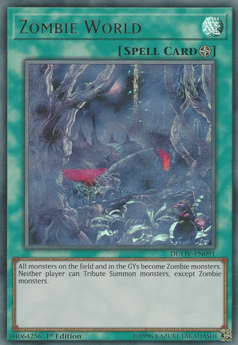 Zombie World - DUOV-EN091 Ultra Rare 1st Edition