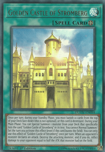 Golden Castle of Stromberg - DUOV-EN094 Ultra Rare 1st Edition